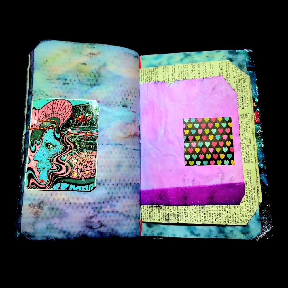 Grateful Dead Music Inspired Junk Journal Handmade Vintage Creative Notebook - Picture 6 of 13